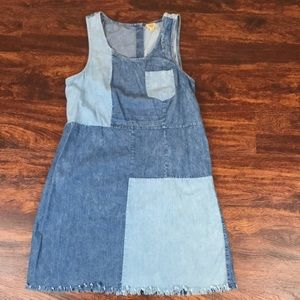 Denim tank A line dress